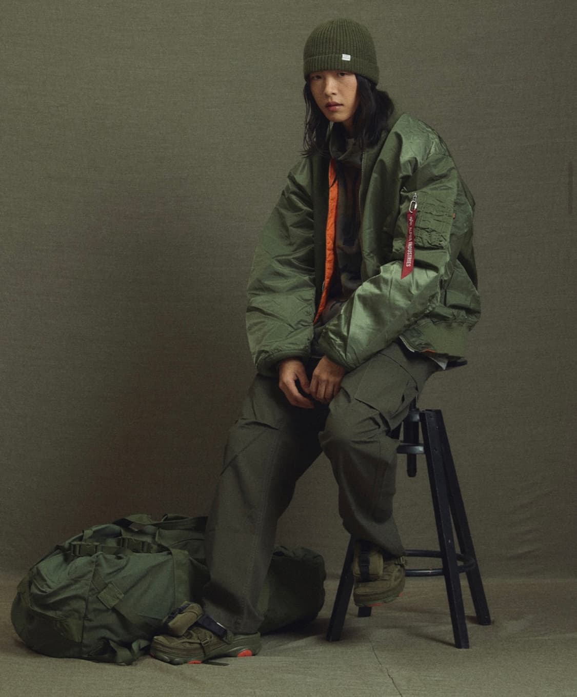 알파 인더스트리 L-2B 루즈핏 Sage Green L 상품이미지3