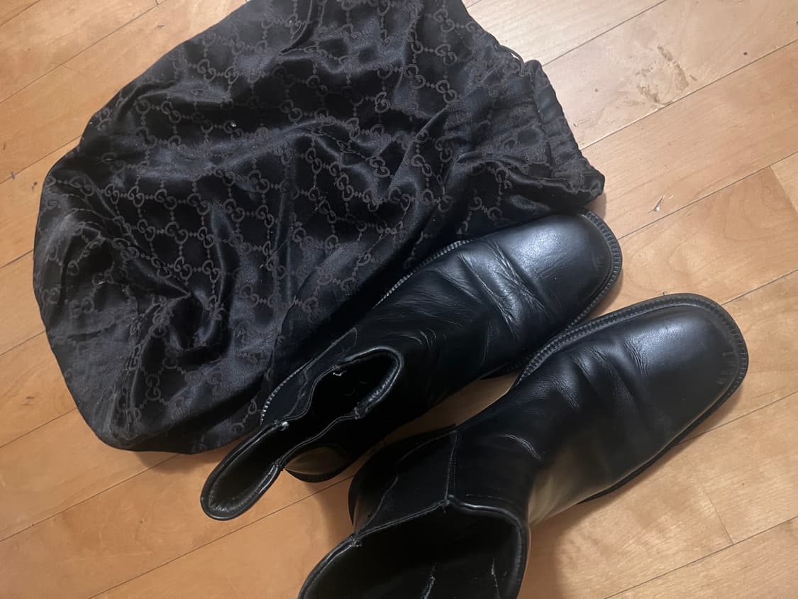 구찌 블랙 앵클 첼시부츠 250~255 구두 상품이미지1