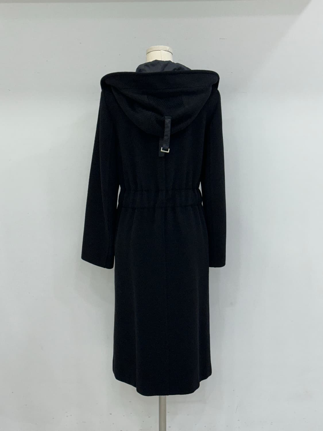 막스마라 블랙 후드 코트 상품이미지5