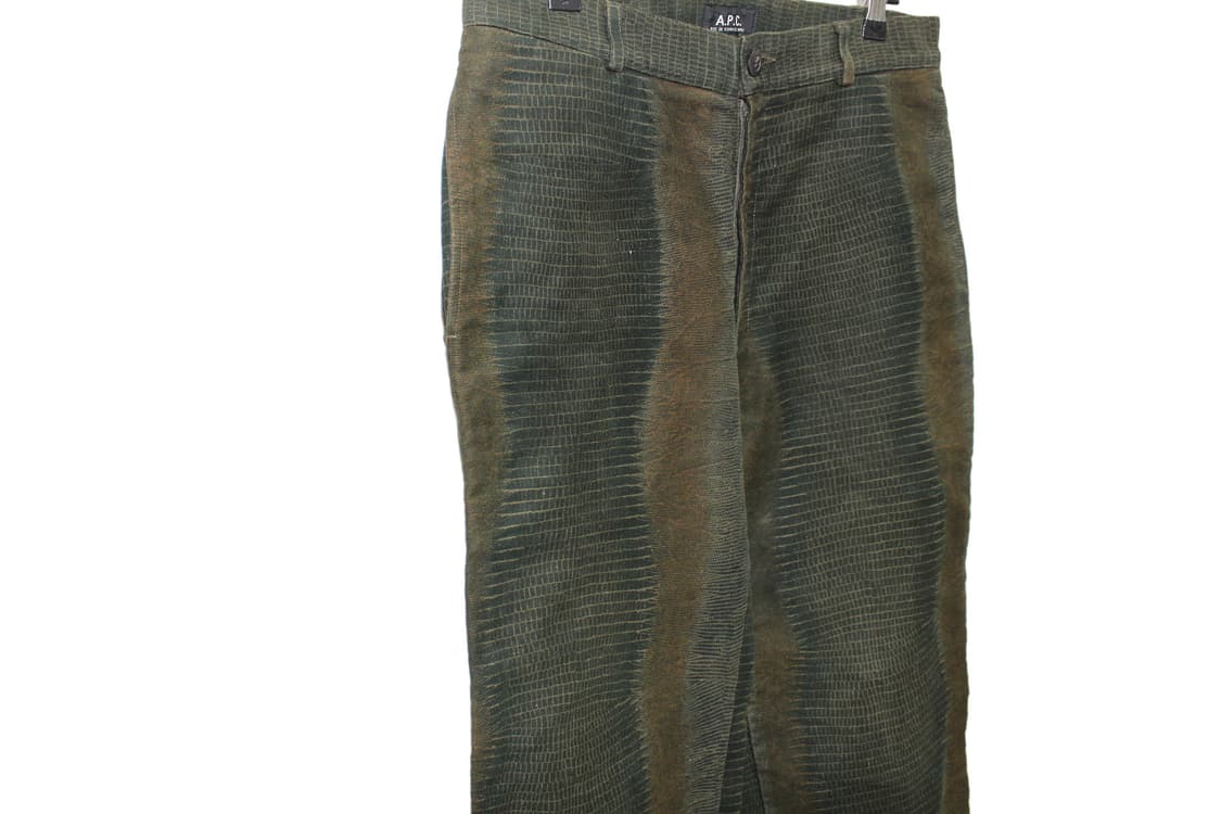 1990s A.P.C. 아페쎄 스네이크 패턴 팬츠 상품이미지3