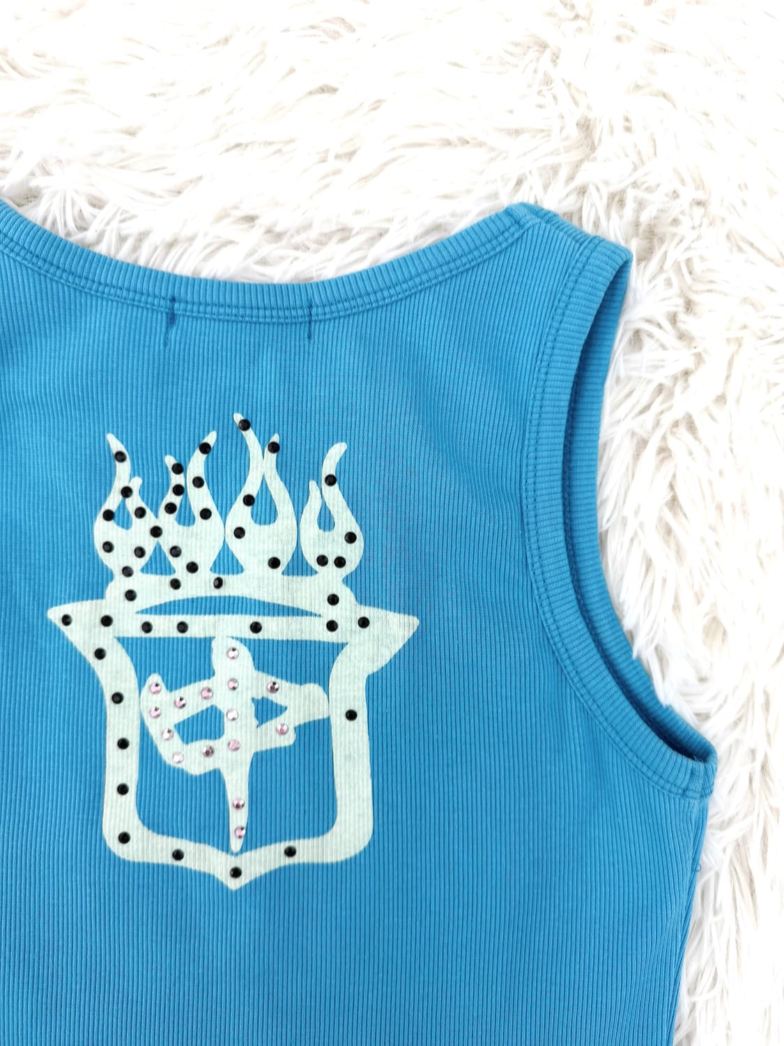 블루 캔디 스컬 탱크 상품이미지4