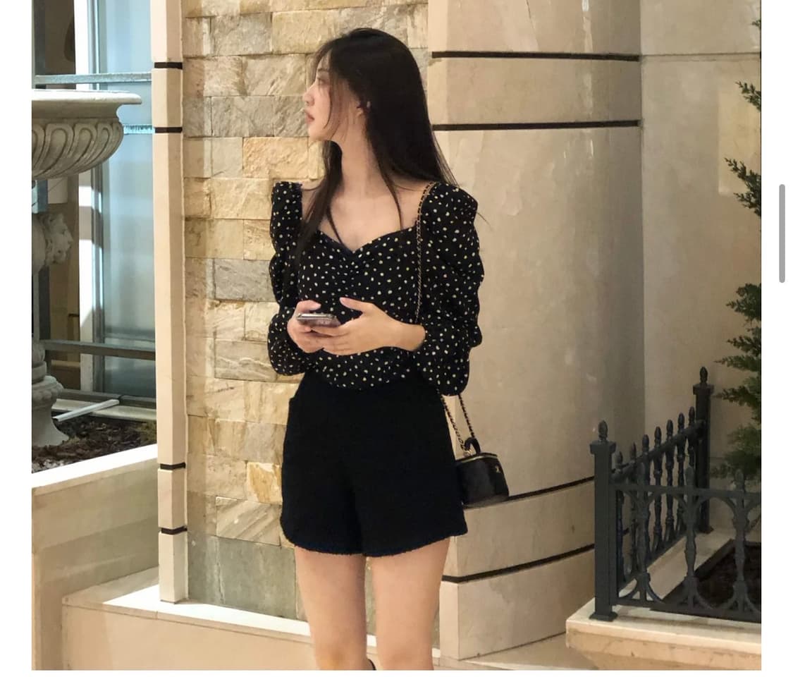 제니오) 러블리 도트 블라우스 상품이미지1