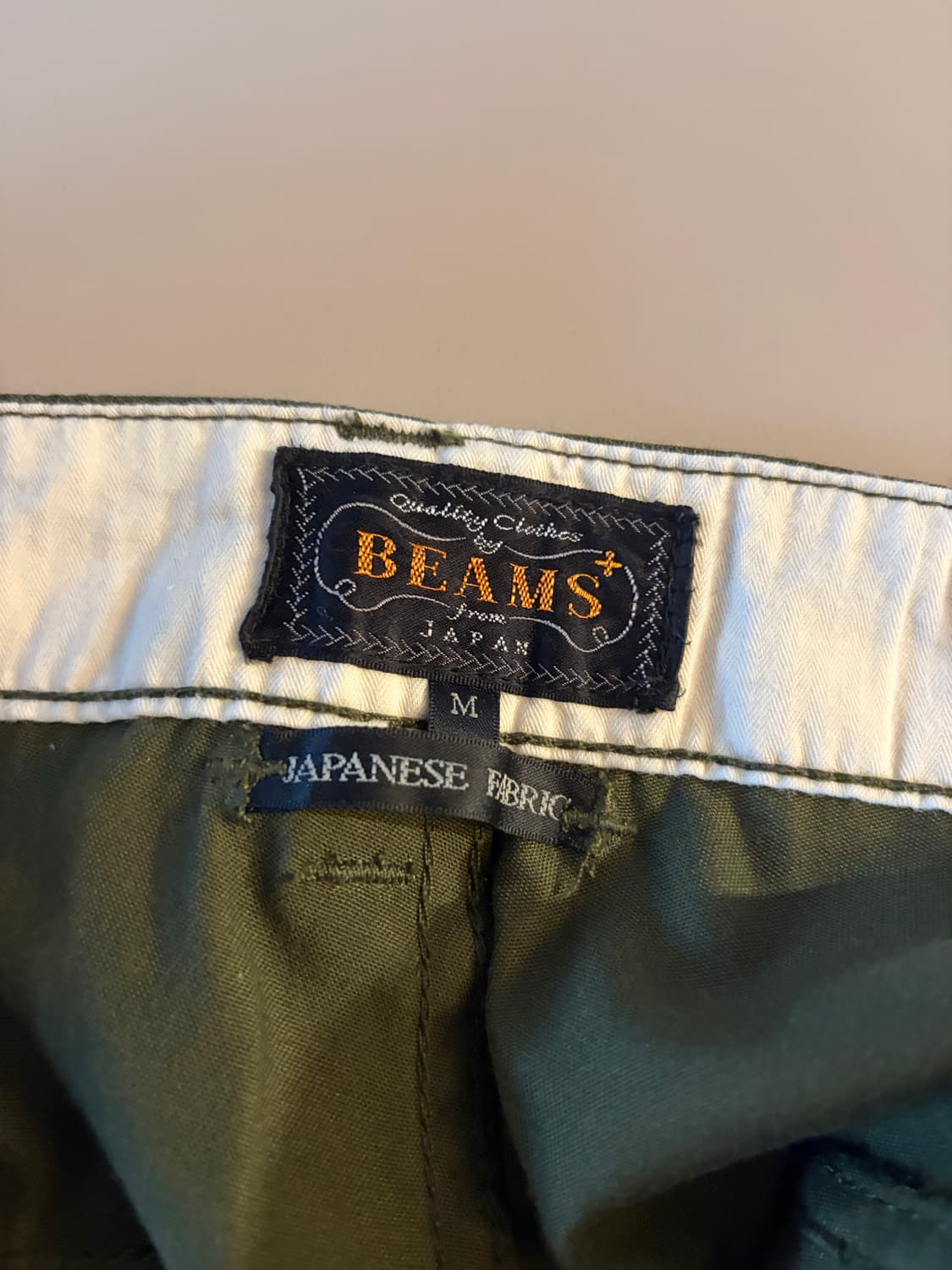 beams plus cotton pants (olive) 상품이미지7