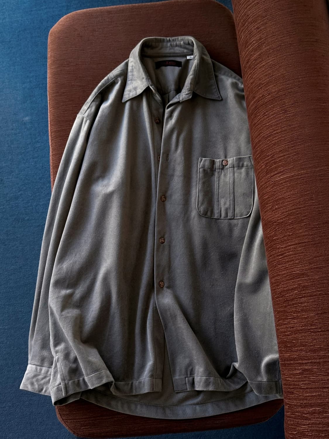 Velour touch fleece wide shirt 상품이미지6