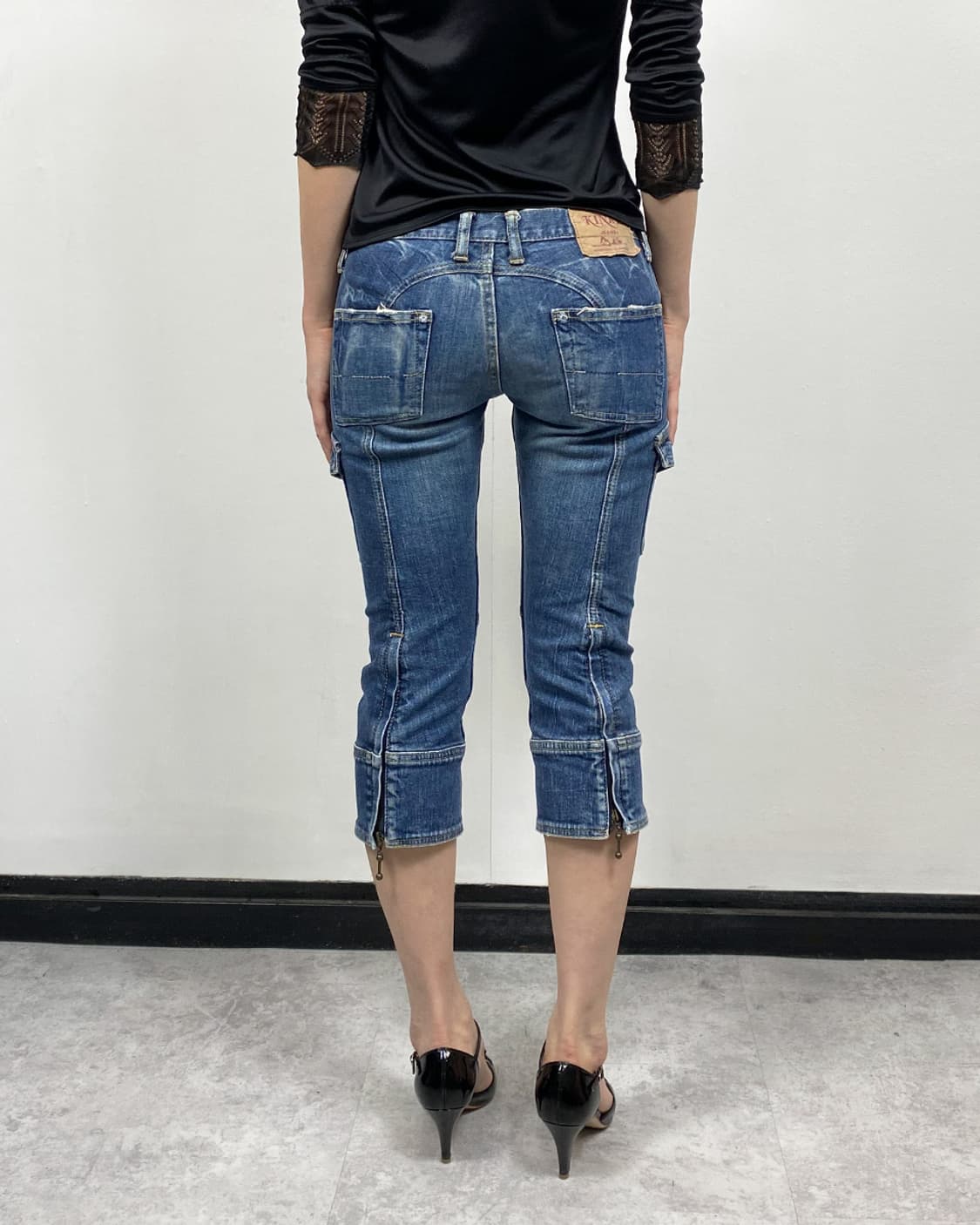히스테릭 글래머 스터드 카프리 데님 상품이미지3