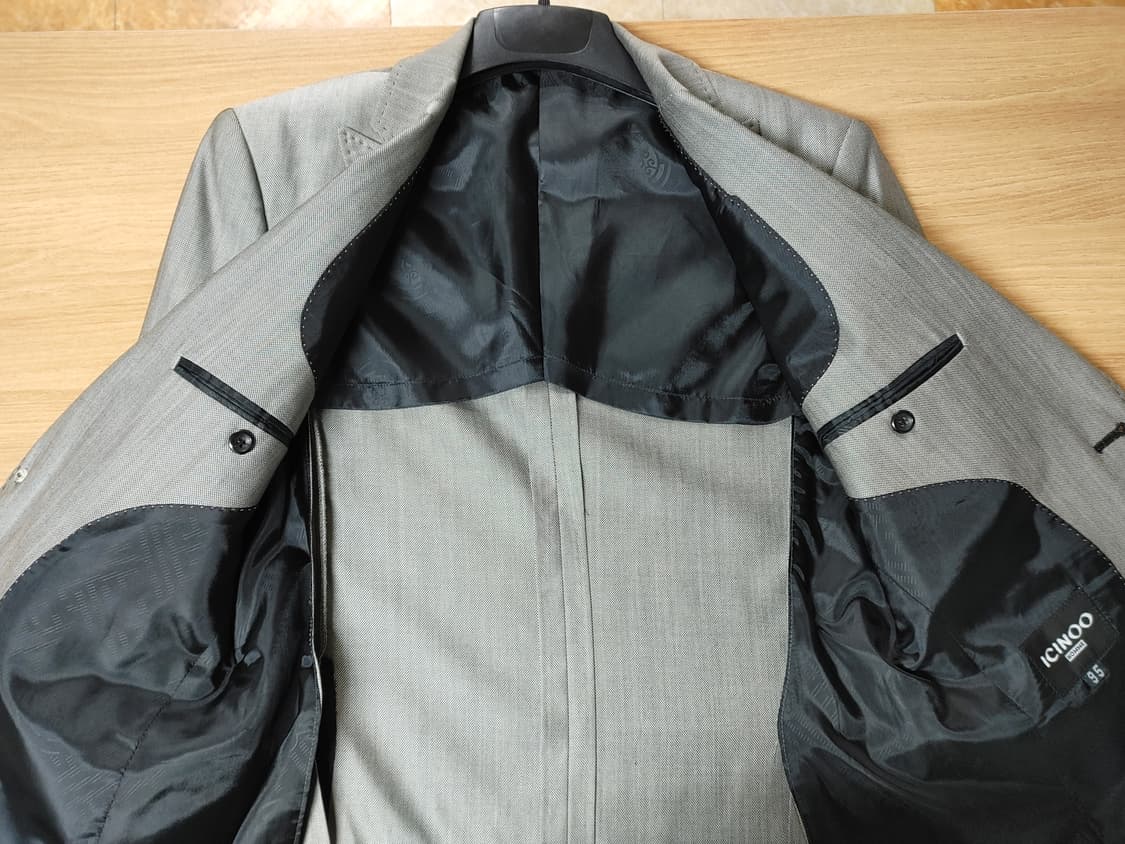 ICINOO 이신우 그레이 원버튼 블레이져 상품이미지5