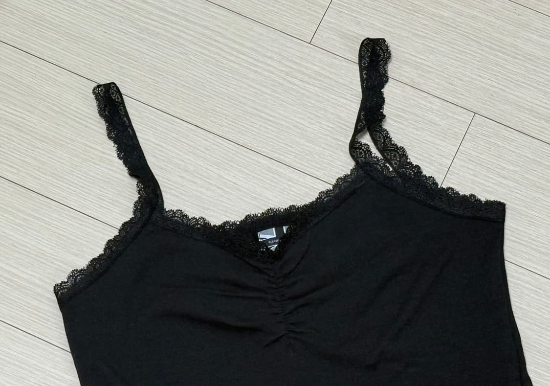 플리즈노팔로우 멜리 레이스 셔링 슬리브리스 탑 상품이미지4