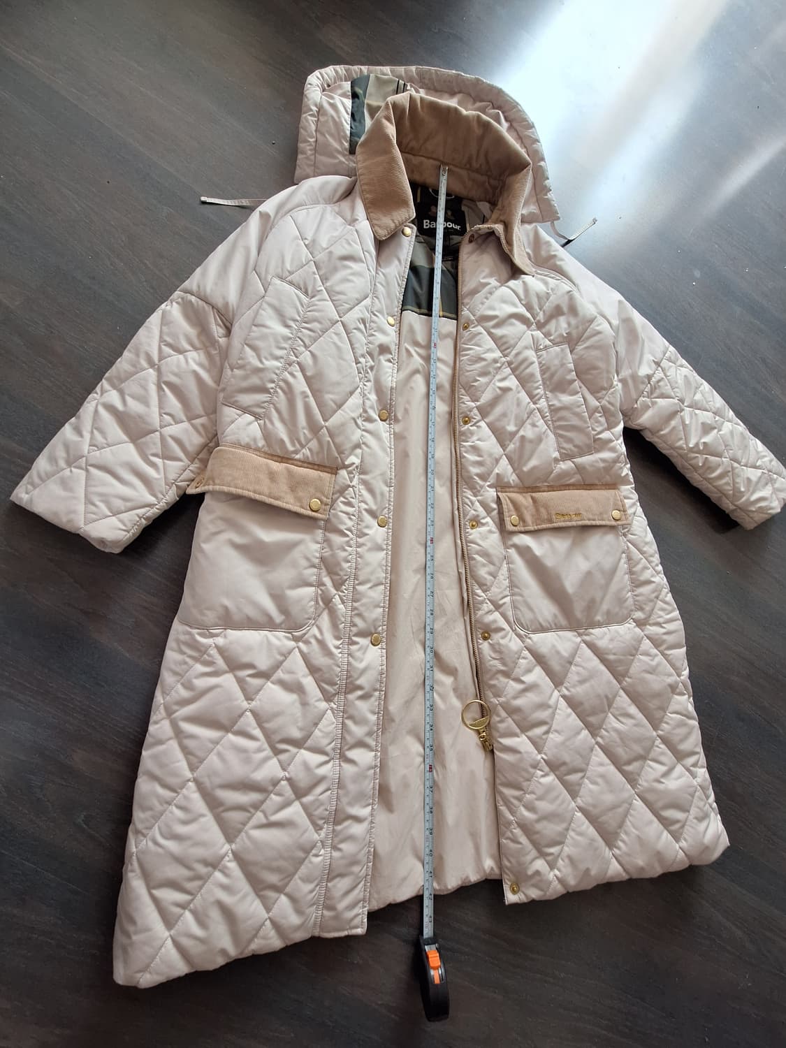 바버 퀼팅 롱자켓 코트 상품이미지8