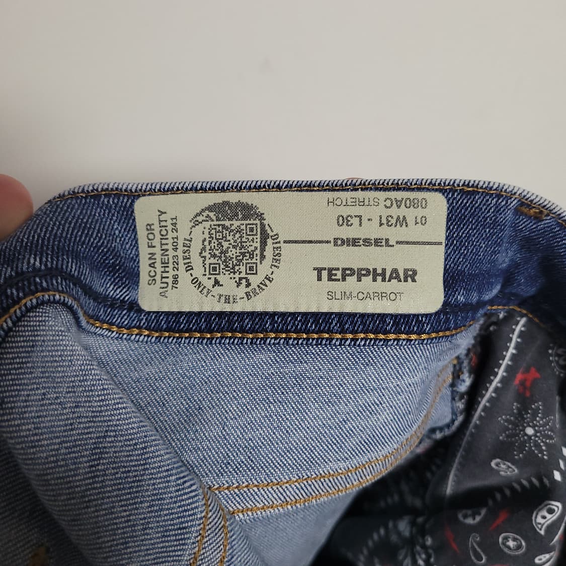 (34) DIESEL 디젤TEPPHAR 청바지 블루 데님 상품이미지6