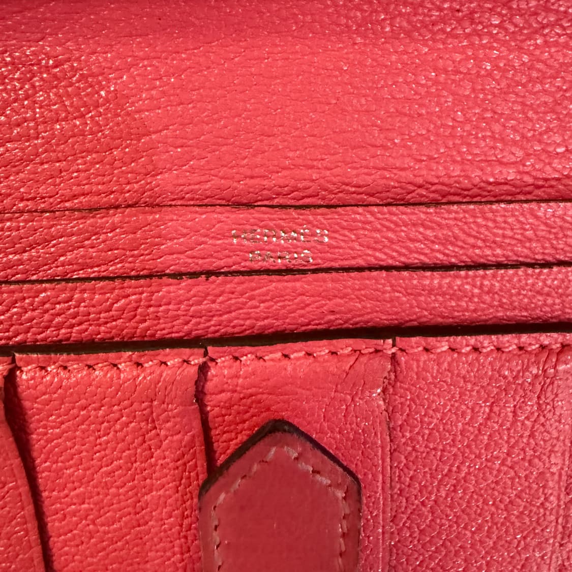 에르메스 베안 핑크 은장 장지갑 상품이미지5