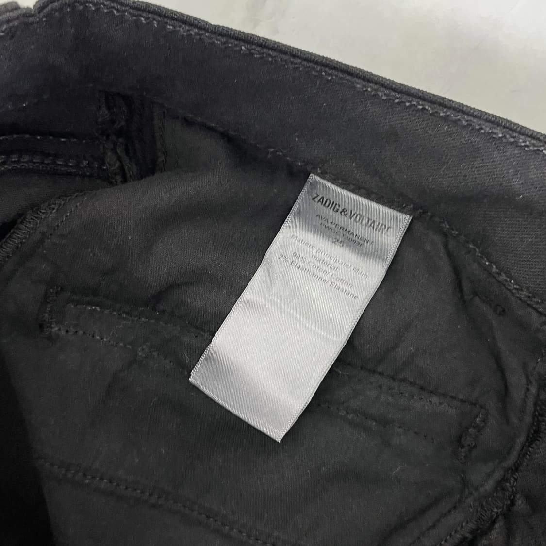 쟈딕앤볼테르 블랙 여성 청바지 블랙진 (허리25-26) 상품이미지5