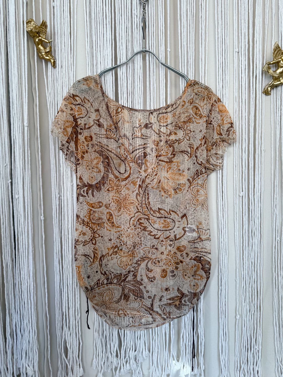 Paisley Lace-Up Blouse 0001 상품이미지9