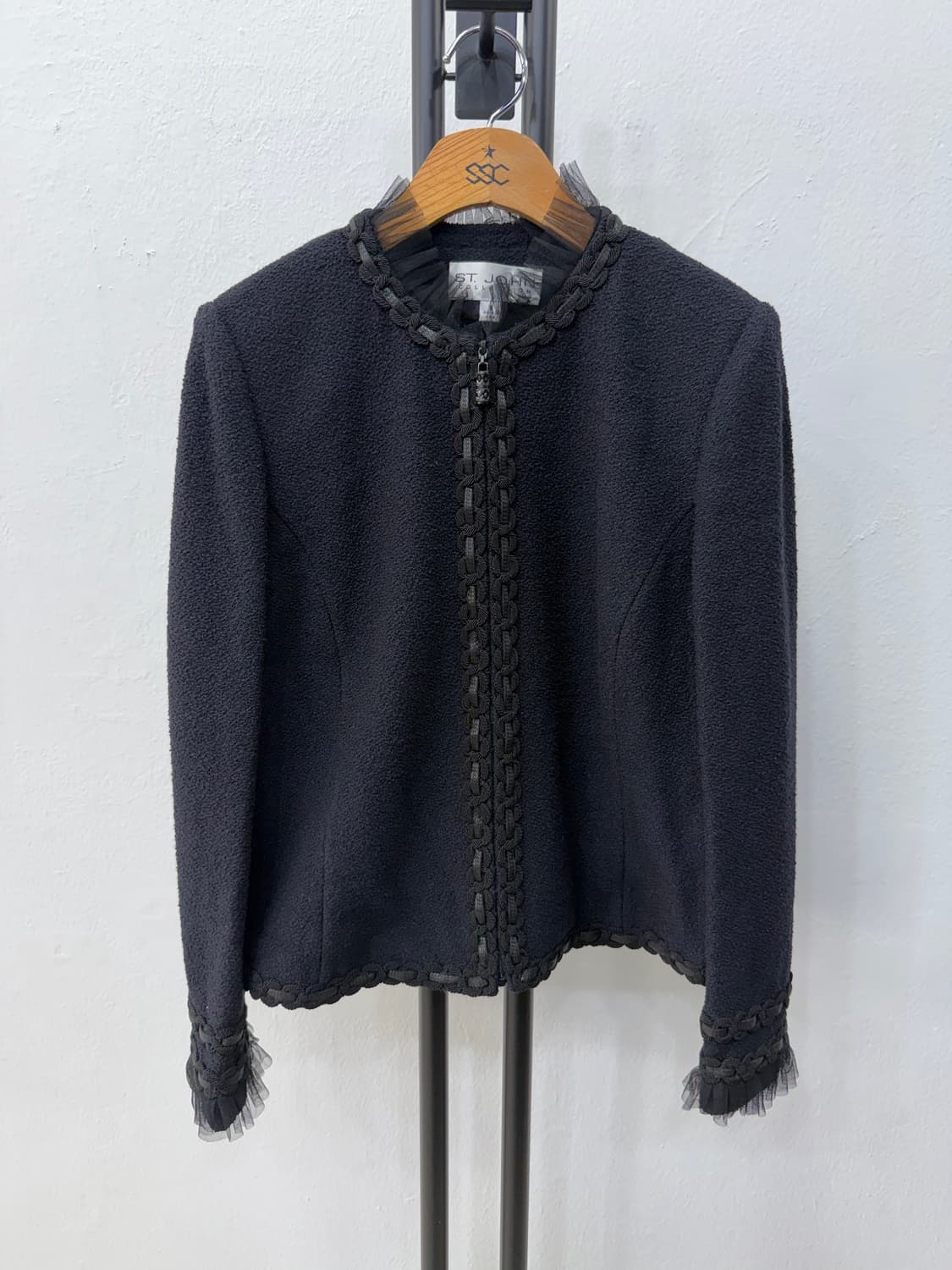 매장판정품) ST.JOHN 컬렉션 센존 블랙 트위드 자켓 6 상품이미지1