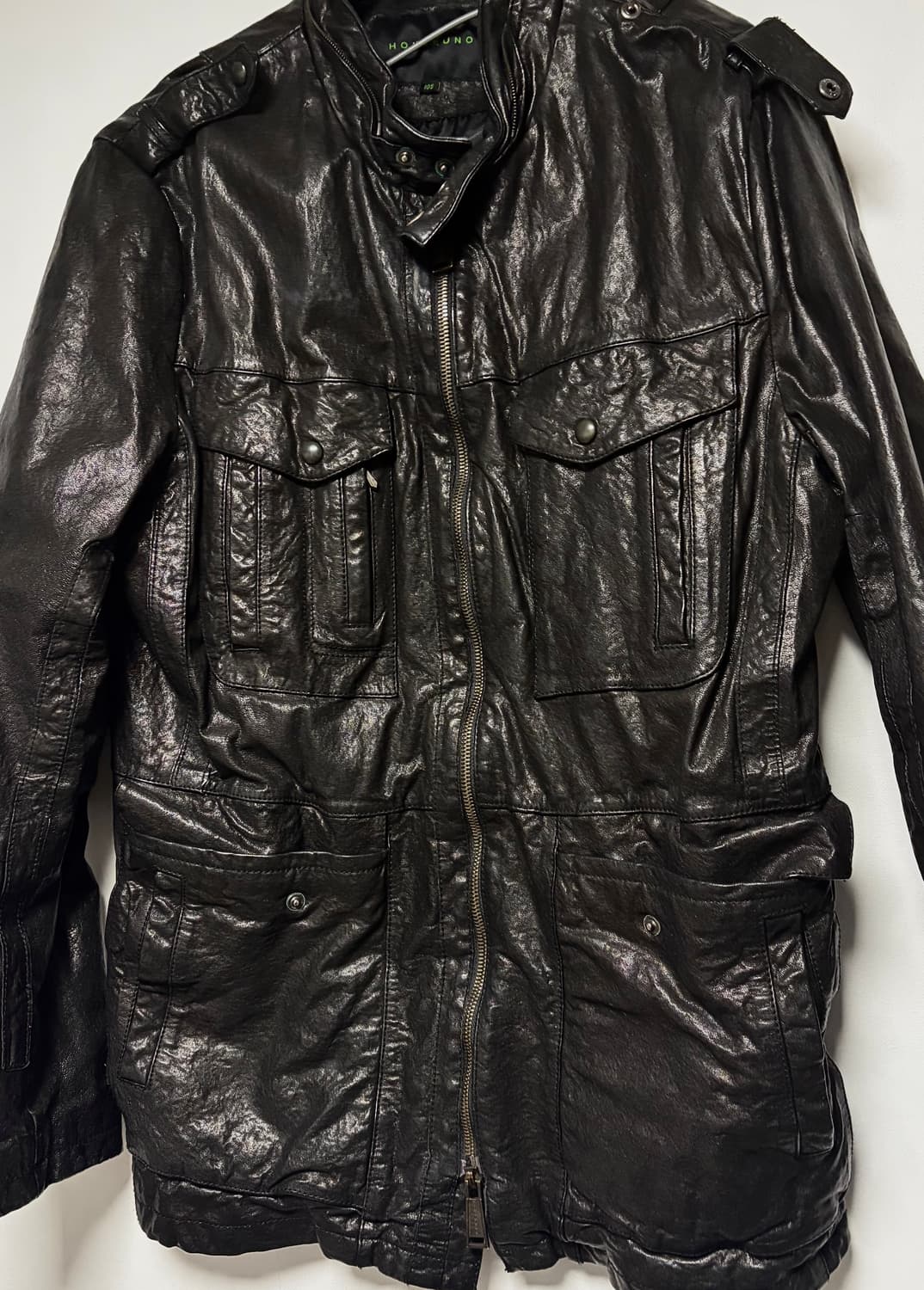 옴브루노 가죽자켓 상품이미지2