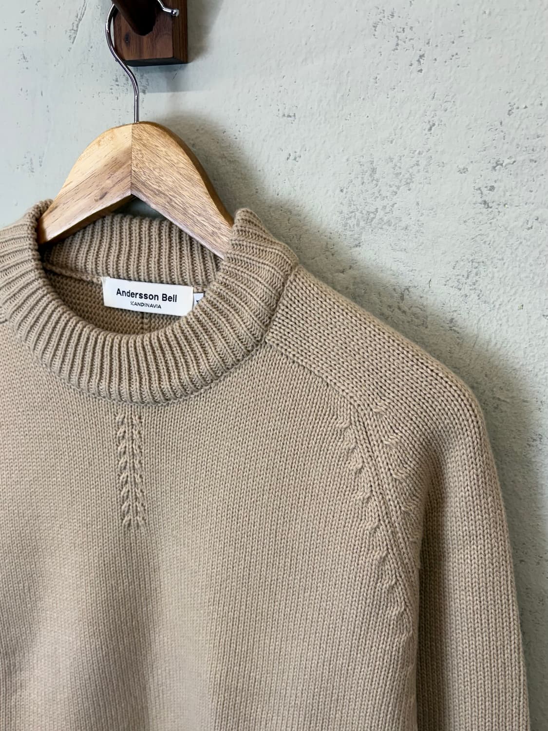 앤더슨벨 울블렌드 베이지 니트 상품이미지5