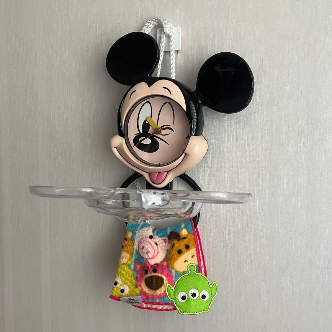 레트로 빈티지 디즈니 미키마우스 욕실 주방 벽걸이 시계 상품이미지2