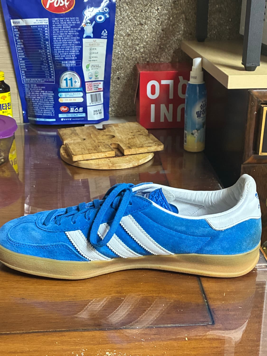 아디다스 가젤 인도어 블루 상품이미지5