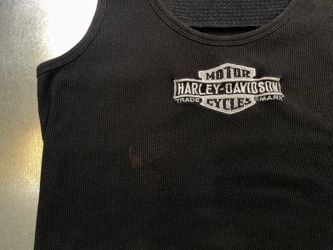 (XL) Harley Davidson 할리 자수 슬리브리스 나시 상품이미지9