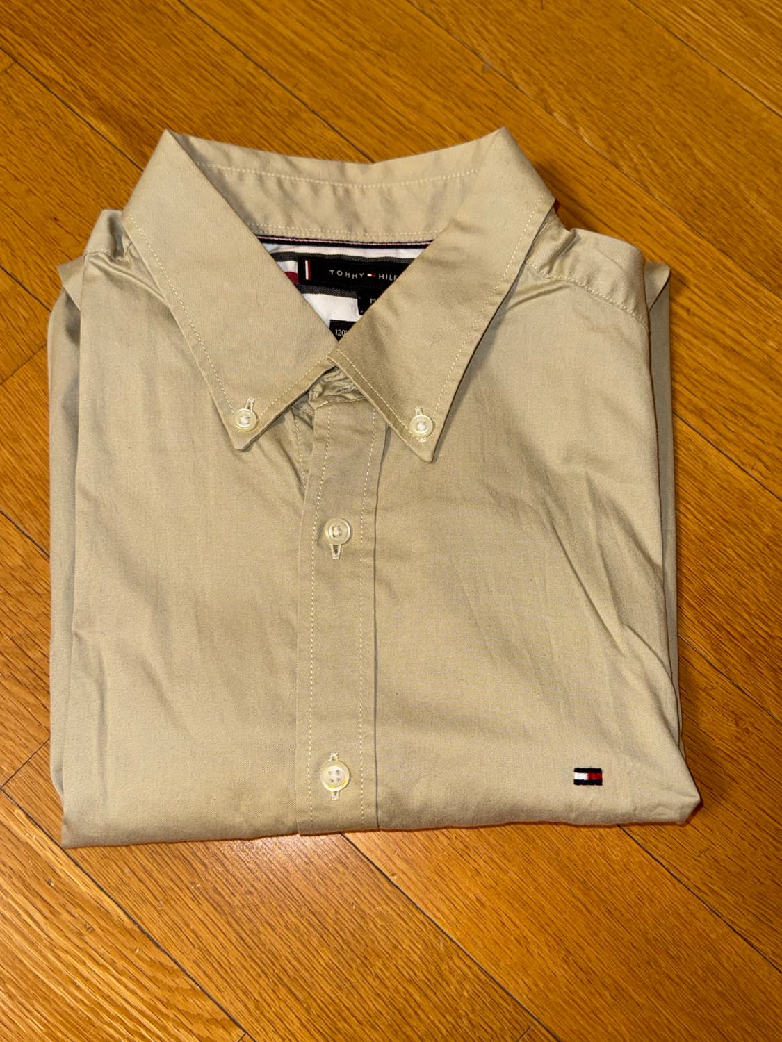 Tommy Hilfiger 베이지 클래식 셔츠 (M) 타미힐피거 상품이미지1