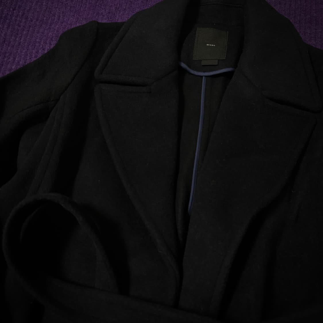EFFE BEAMS Belted Wool Coat 상품이미지2