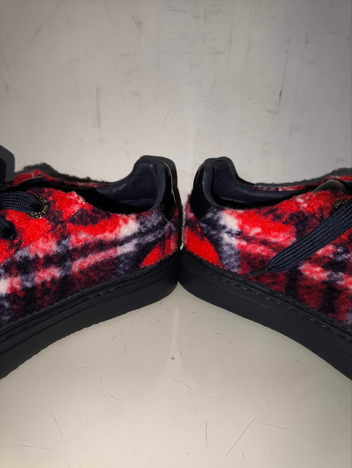 370 240mm 슈콤마보니 타탄체크 아이콘 스니커즈 상품이미지7
