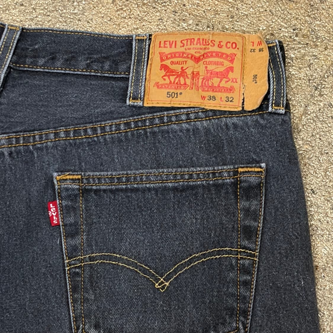 00s 미국 빈티지 리바이스 501 블랙진 청바지 상품이미지7