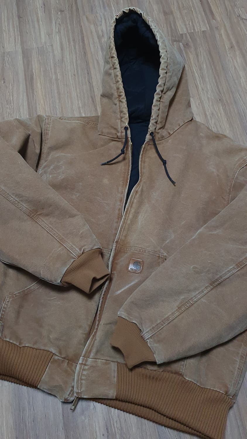 [XL]칼하트 j130 BRN 샌드스톤 액티브 자켓 상품이미지2