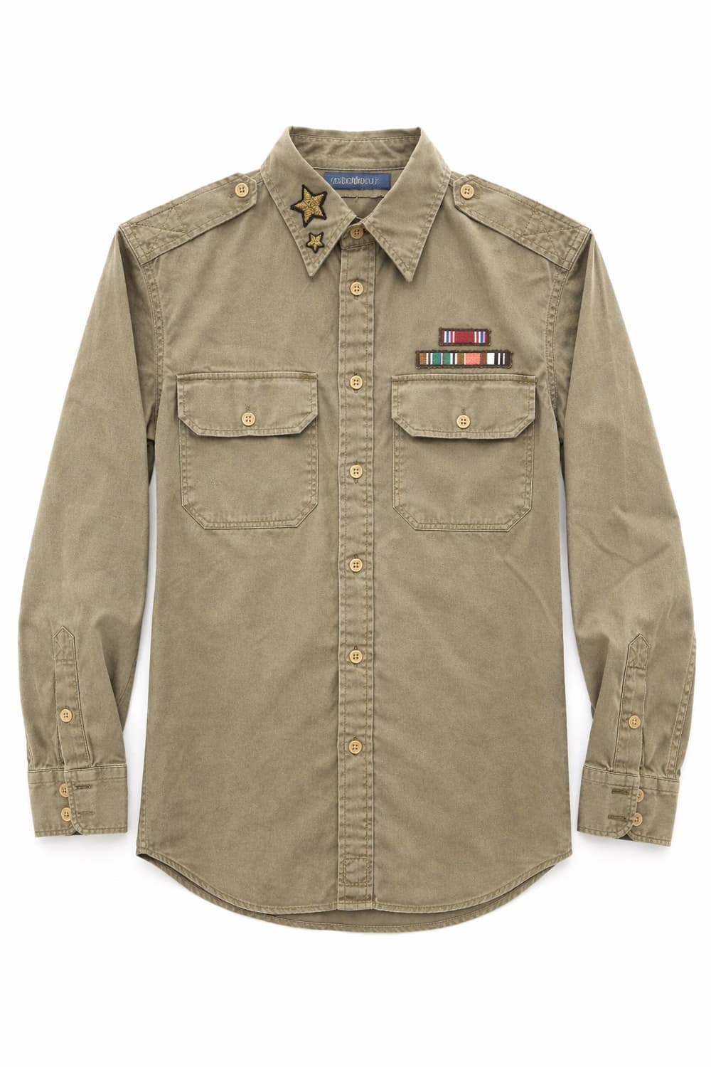 랄프로렌 카키색 RELAXED FIT 셔츠 상품이미지1