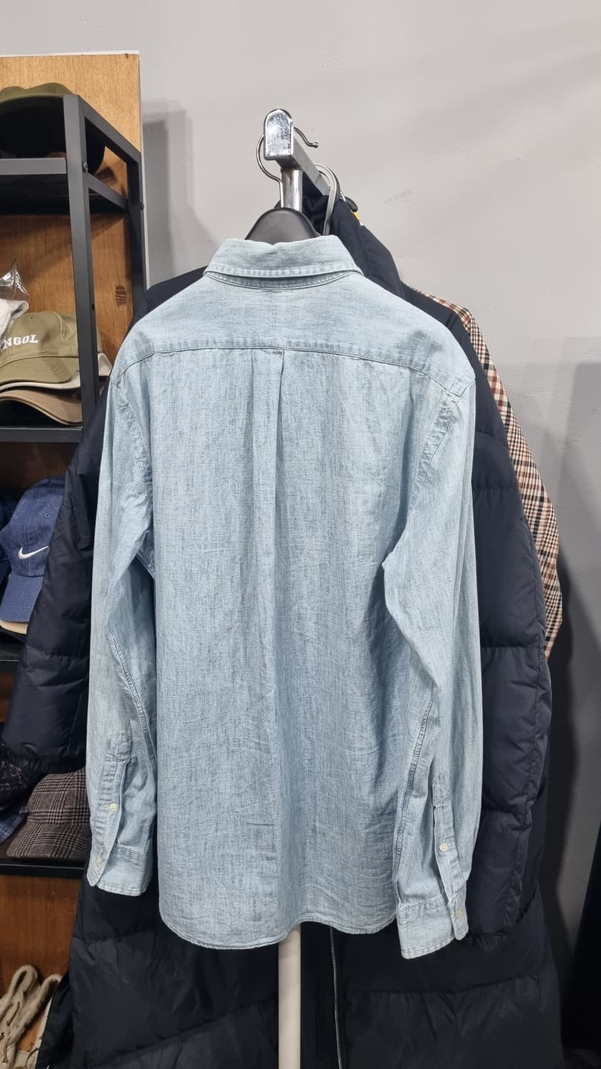 폴로랄프로렌 슬림핏 연청남방 m(가슴반품52) 상태좋아요~ 상품이미지4