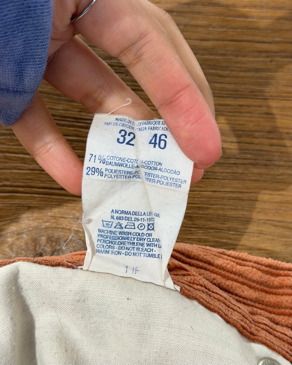 돌체앤가바나 진스 코랄 코듀로이 와이드 팬츠 상품이미지8