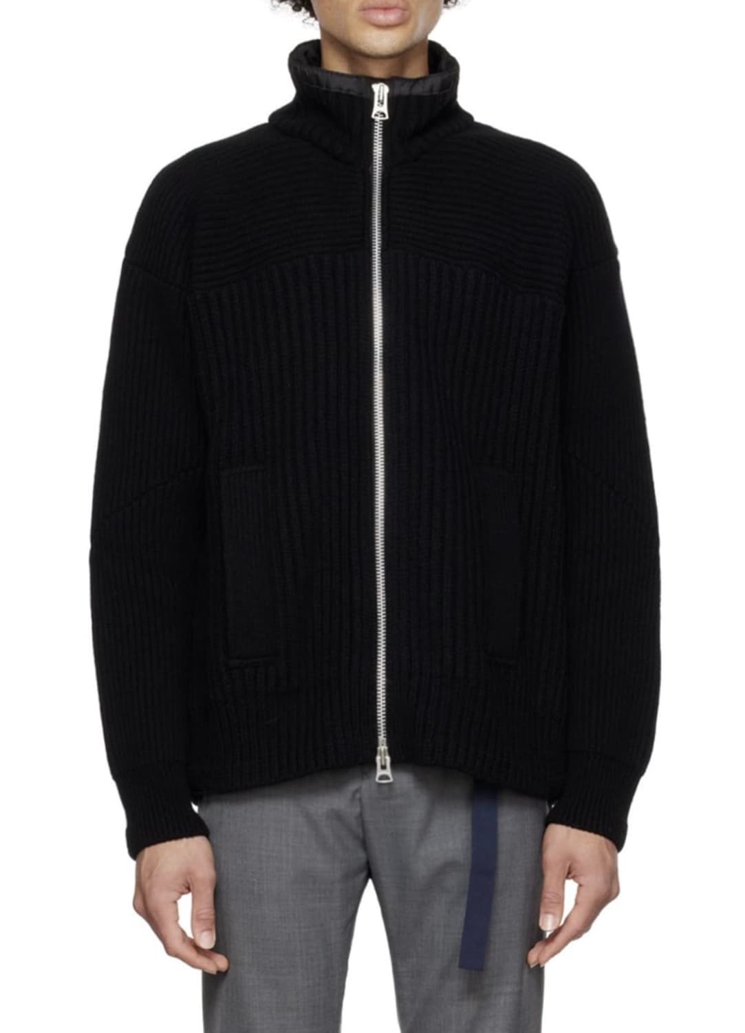 [3]사카이 스포츠 믹스 니트집업 상품이미지3