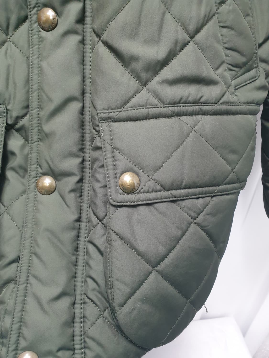 Polo 폴로랄프로렌 퀼팅 자켓 카키 M 상품이미지4