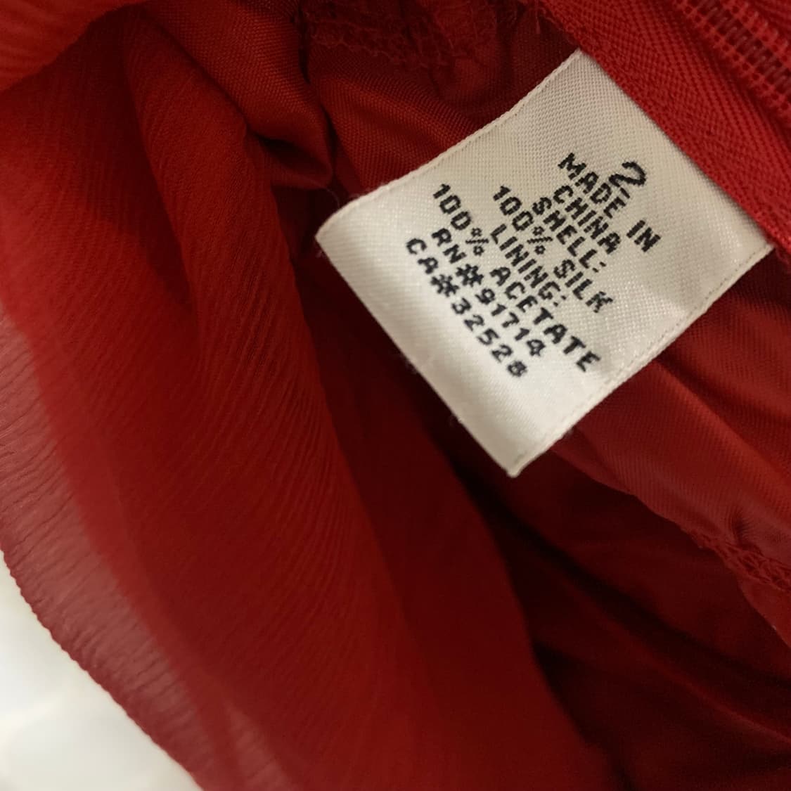 아르마니 레드 실크 원피스 상품이미지9