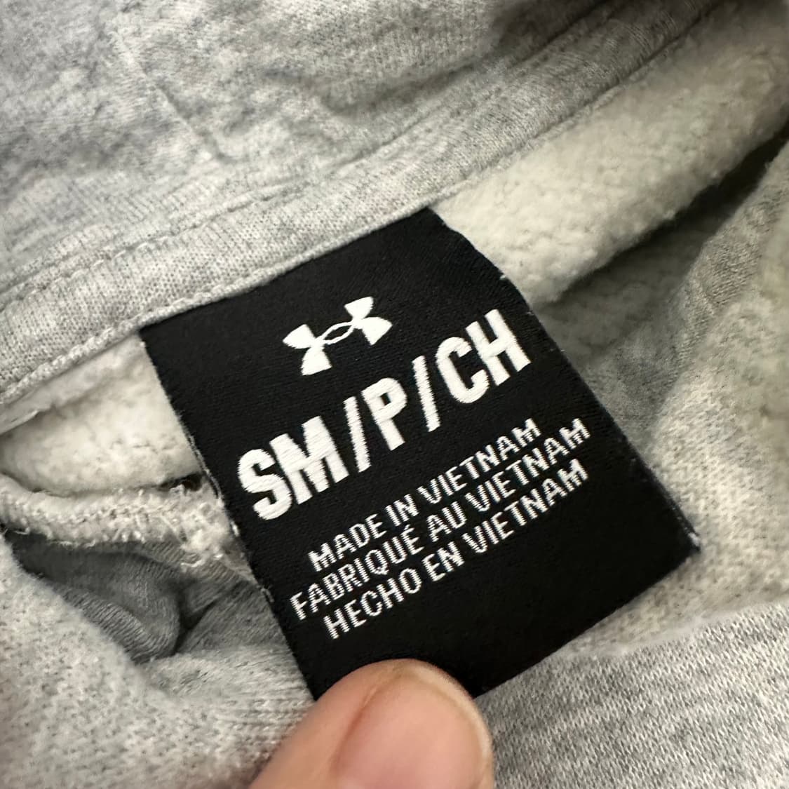 언더아머 여성 후드티셔츠 그레이 SM 상품이미지4