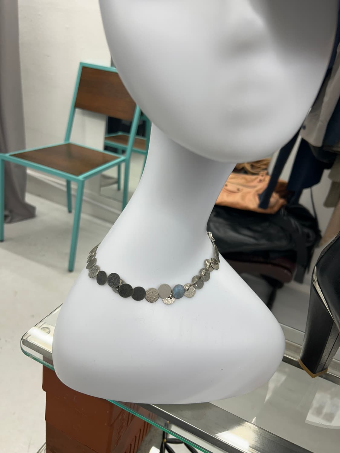 라운드실버 네클리스 상품이미지1