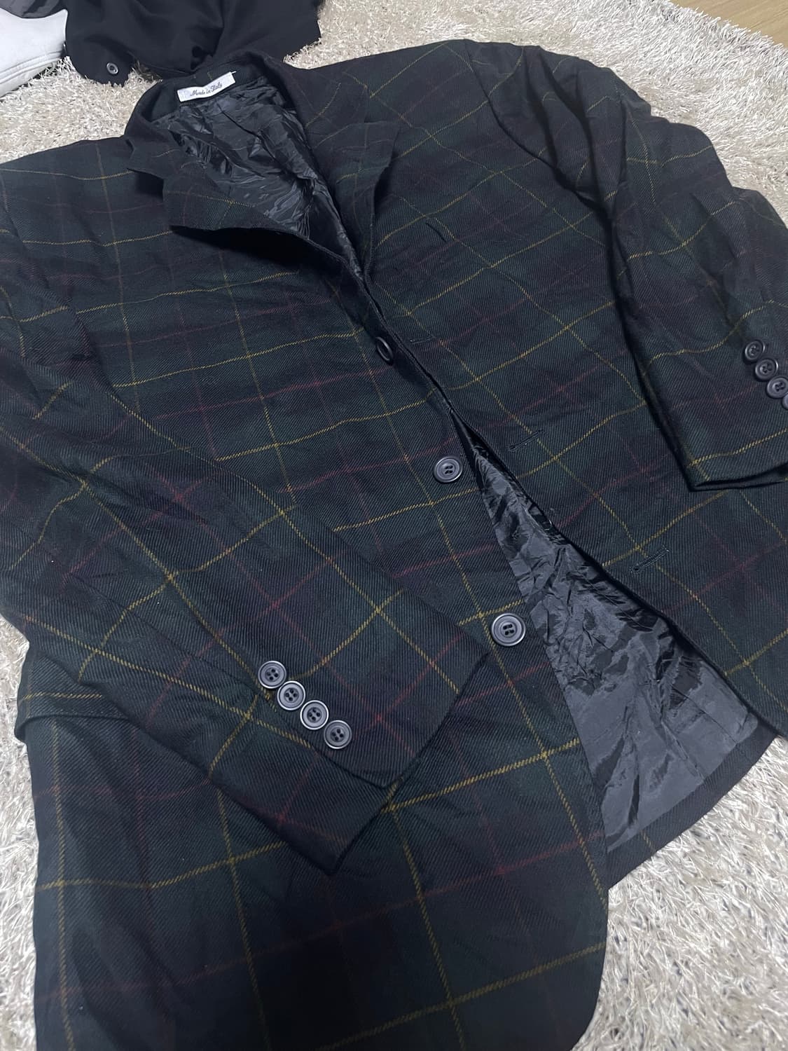 이태리제 faconable 110 체크 블레이저 상품이미지2