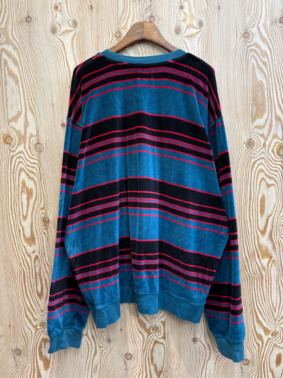 오베이 스트라이프 벨벳 롱슬리브 상품이미지2