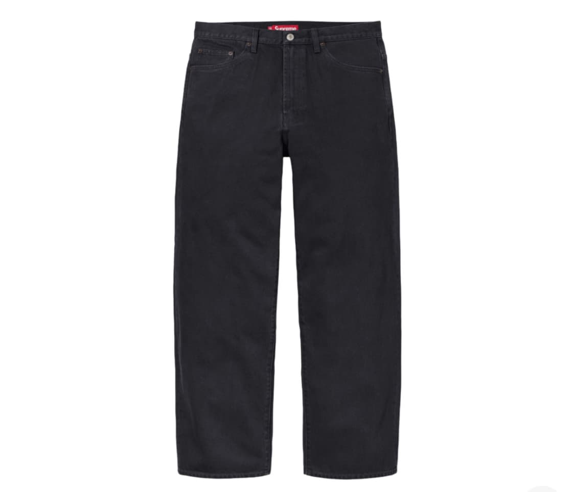 슈프림 블랙 배기진 30 상품이미지1