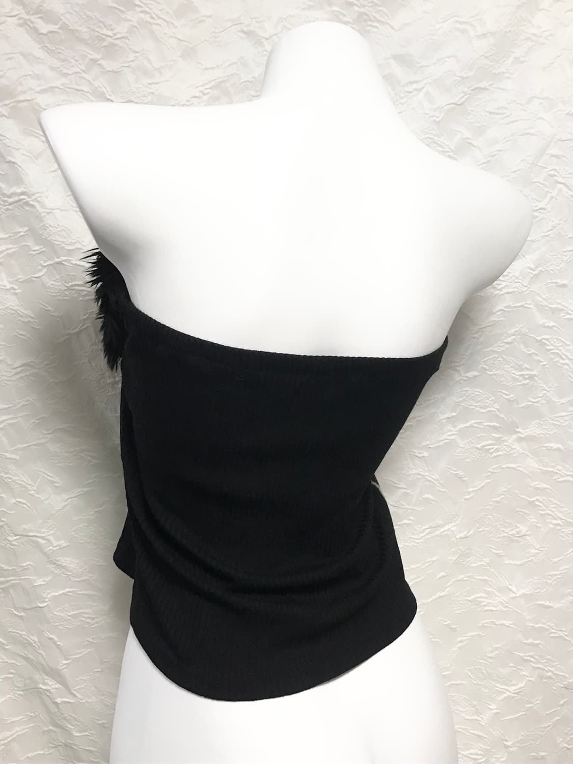 빈티지 d.i.a깔 갸루 레오파드 금장 퍼 튜브탑 슬리브리스 상품이미지3