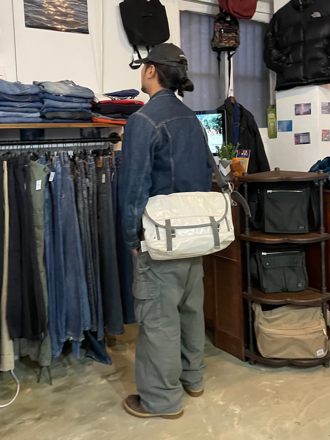 요시다 포터 가죽 크로스백 상품이미지1