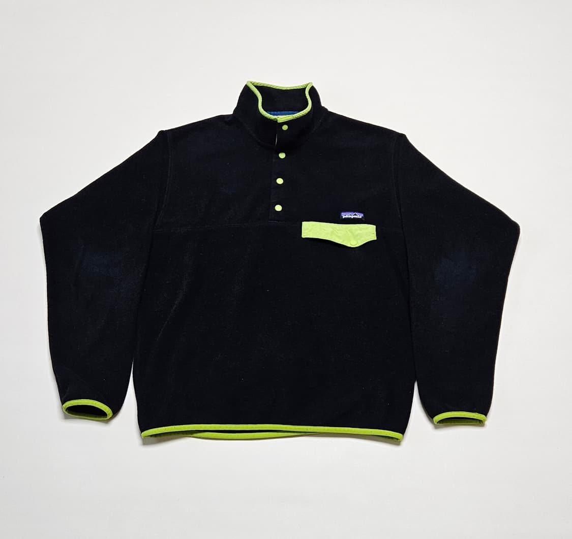 [L] 파타고니아 신칠라 플리스 후리스 블랙 라임 상품이미지1