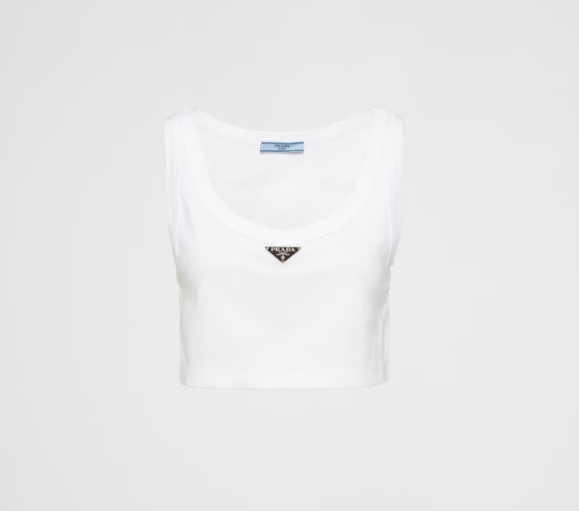 프라다 저지 크롭 탱크 탑 36 상품이미지1