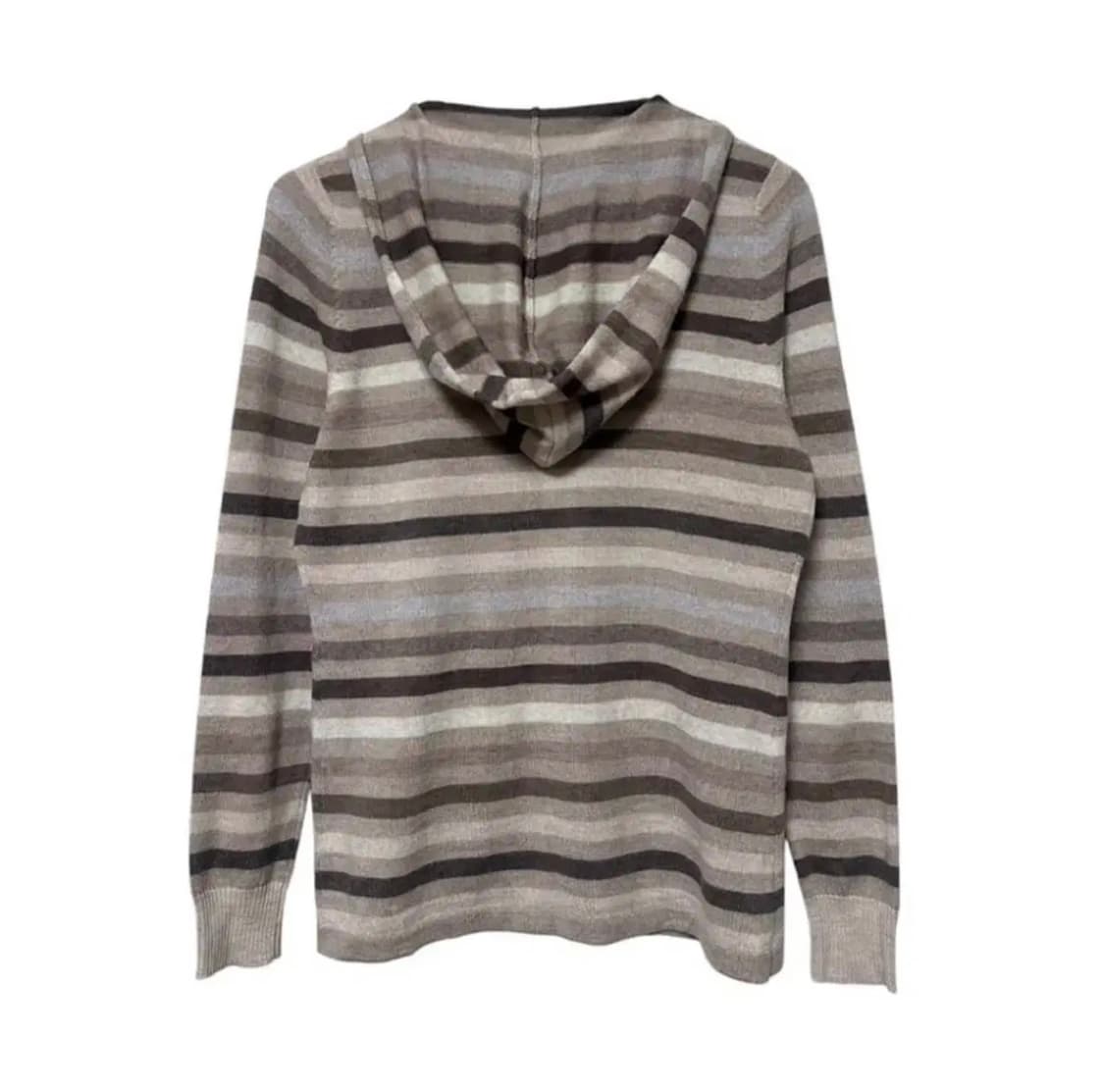 빈티지 스트라이프 엑스트라파인 울 후드집업 상품이미지2