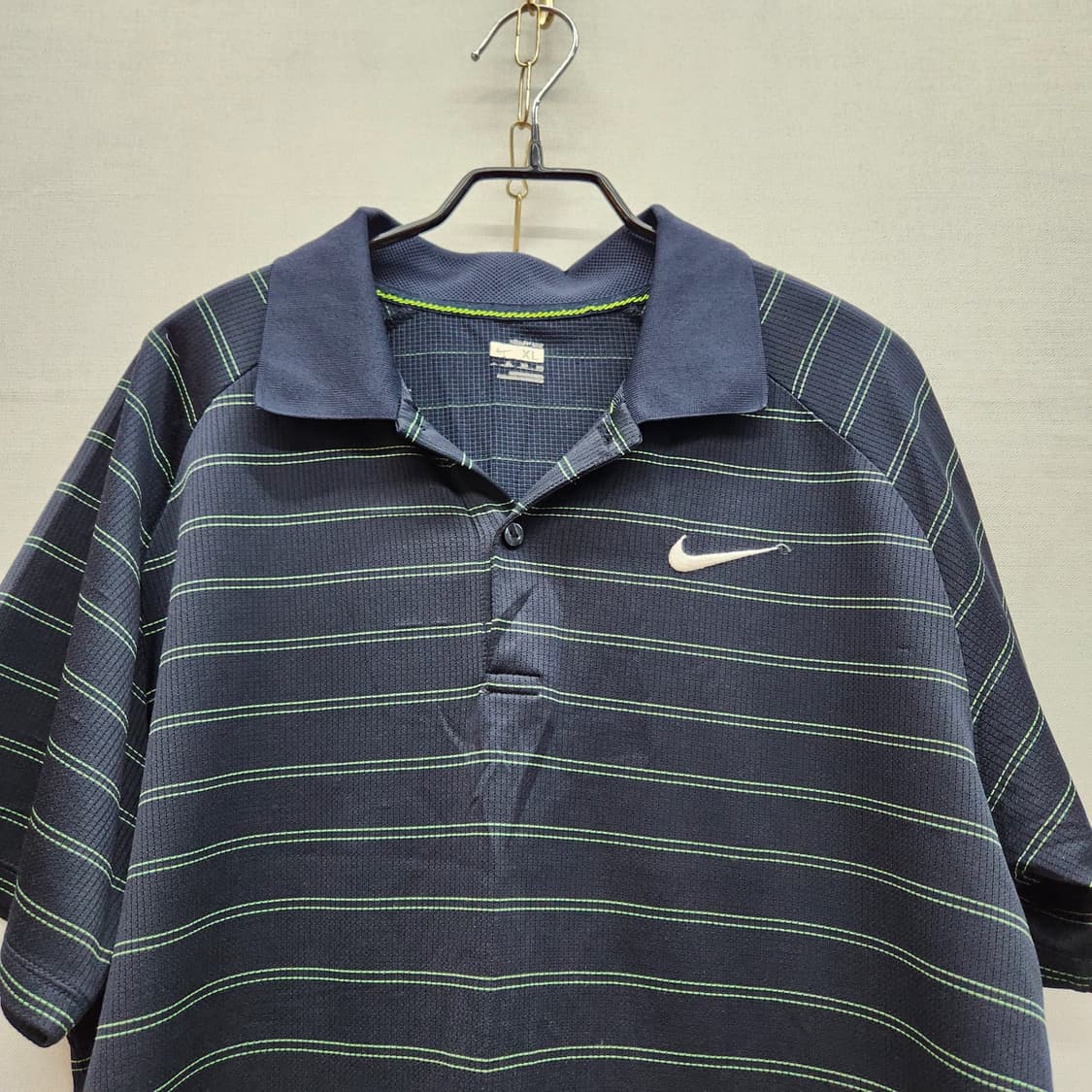 나이키 로고 네온 빈티지 스트라이프 반팔카라 XL(L~XL)남여공용 상품이미지2