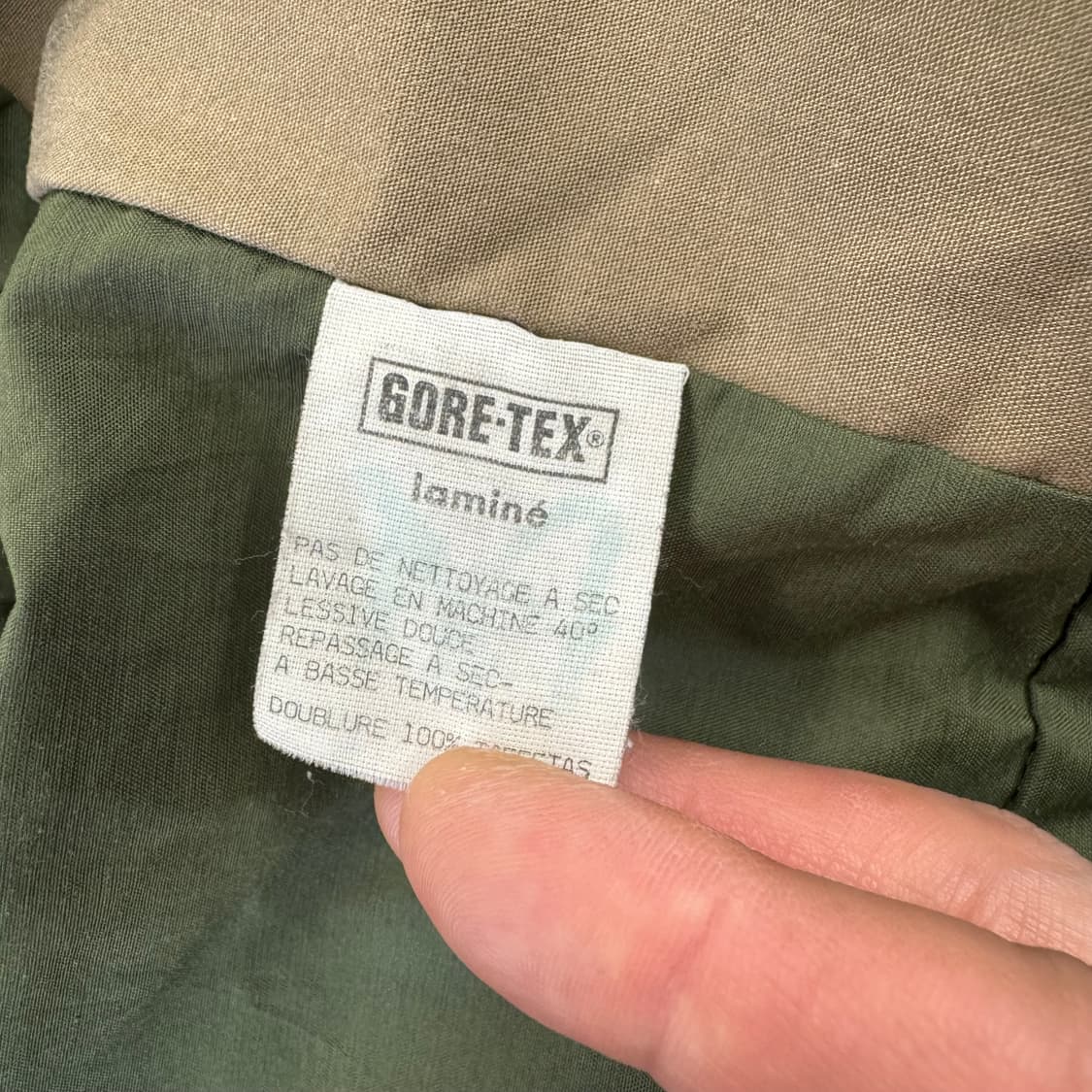 빈티지 프랑스군 카모 고어텍스 자켓 made in France (XL) 상품이미지8