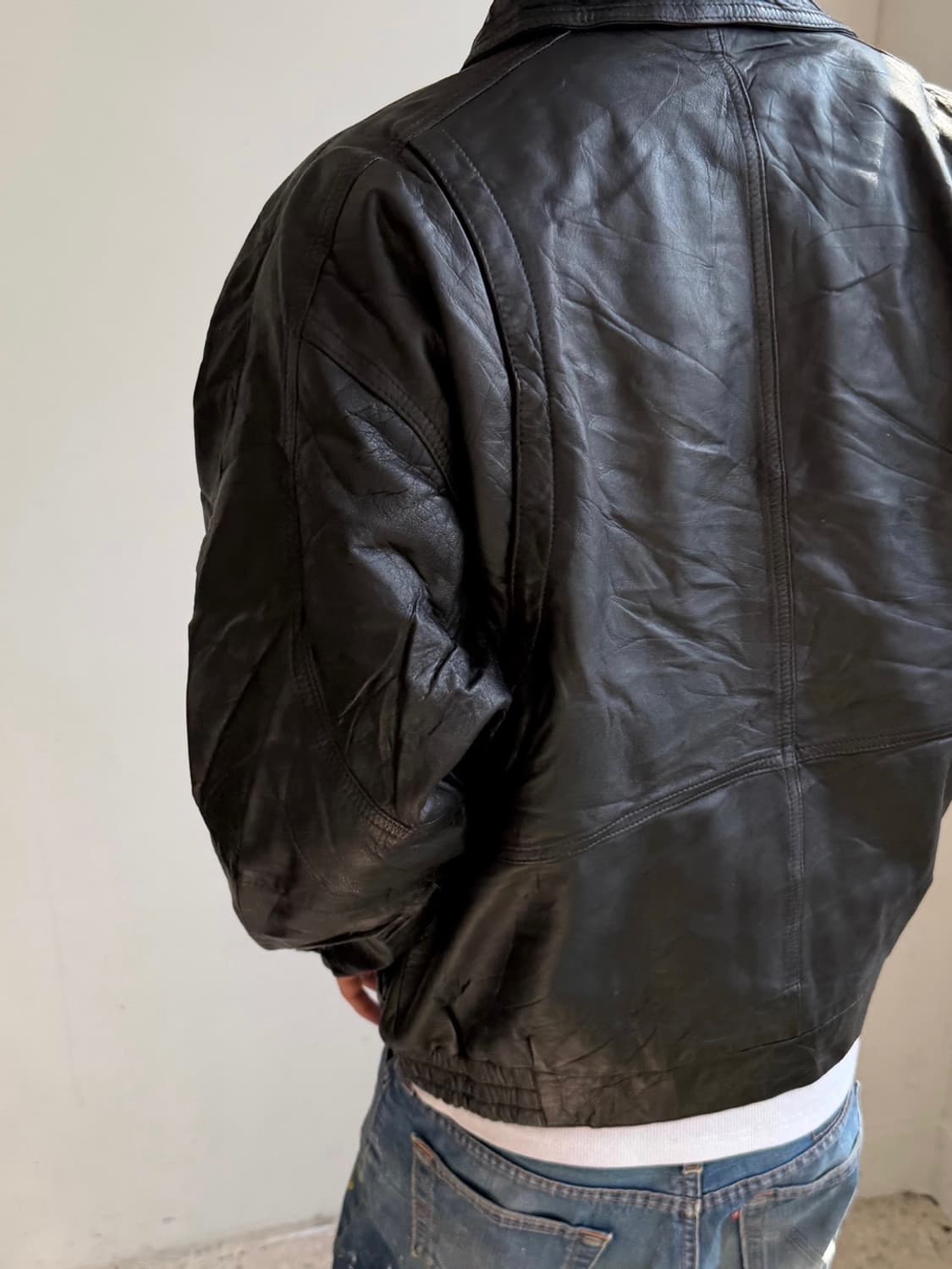 리얼레더 양가죽 블루종 자켓 상품이미지4