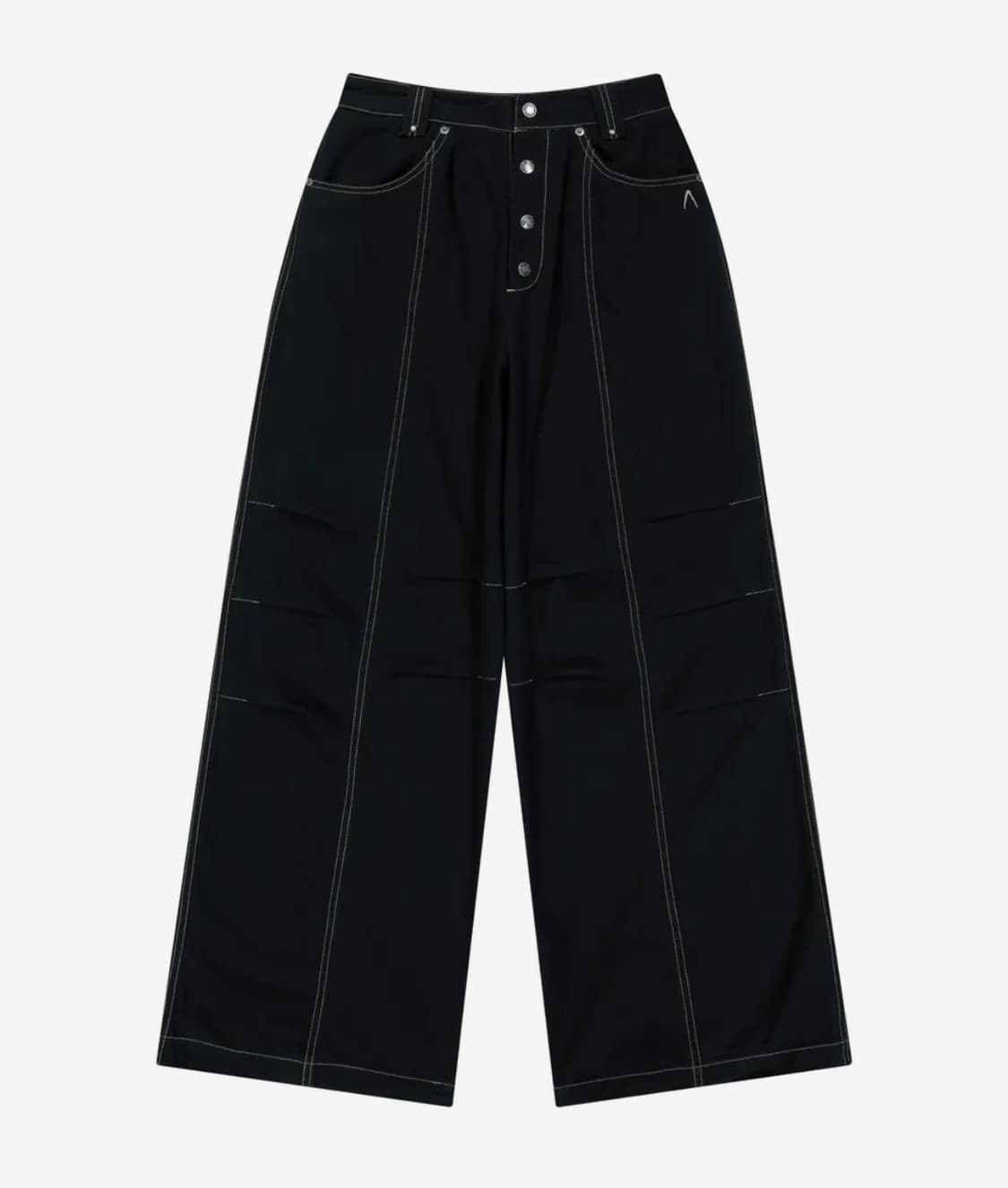 아캄 핀턱 코튼 팬츠 블랙 1판매합니다 상품이미지1