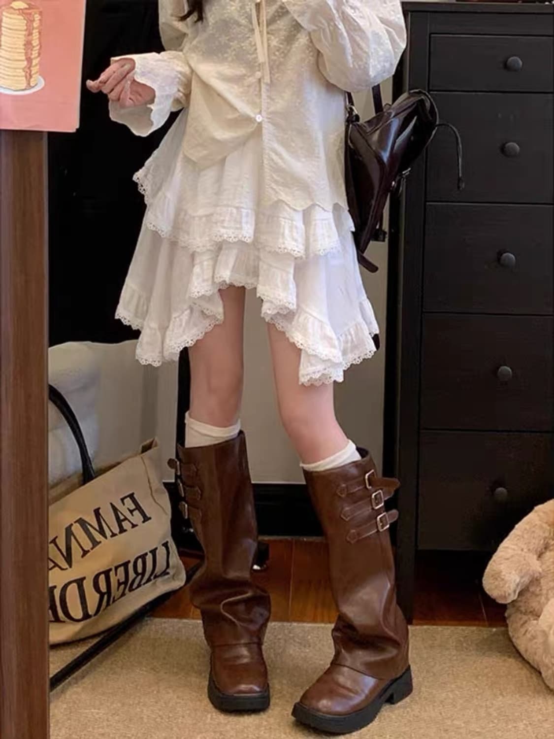 [새상품] 언발 캉캉 스커트 상품이미지1