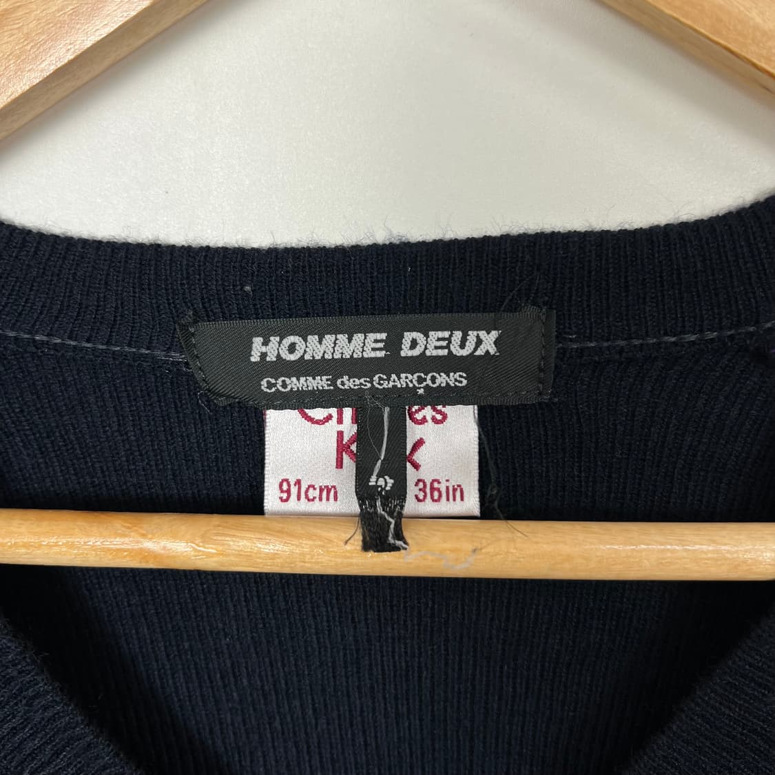 꼼데가르송 homme duex 브이넥 니트 상품이미지5