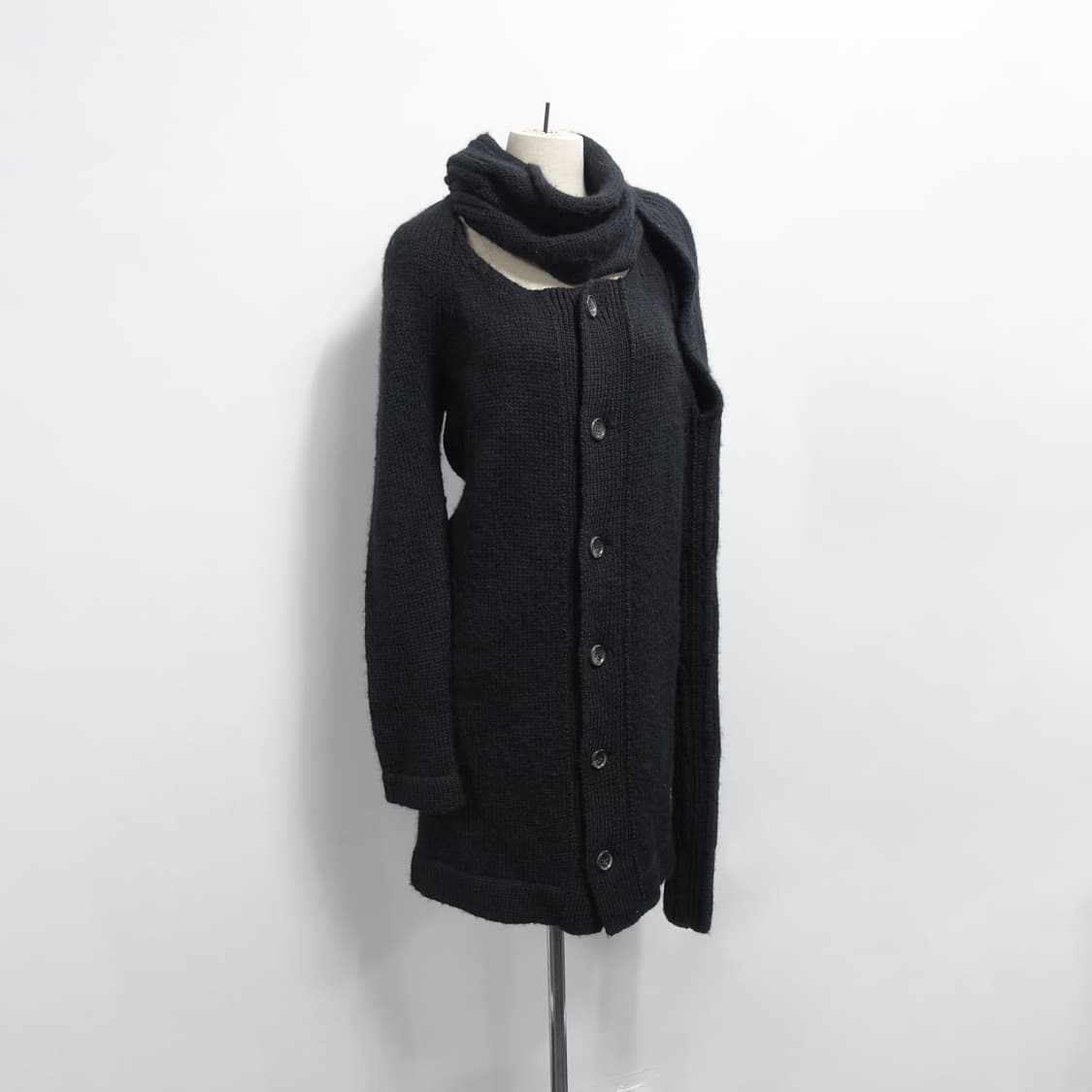 [2]YOHJIYAMAMOTO 요지야마모토 헤비게이지 머플러 울니트원피스 상품이미지1